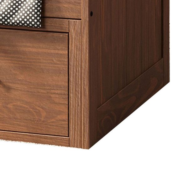 Mari Twin Captain Bed with Drawers, Brazilian Pine, Mahogany Wood By Casagear Home Sale - Image 4